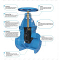 din cast iron non rising soft sealing stem gate valve made in china